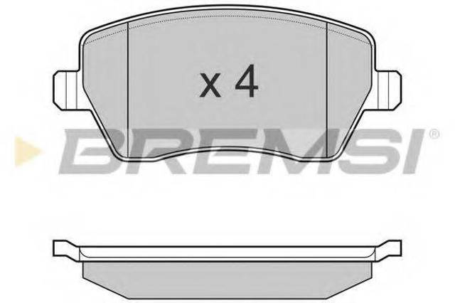 Колодки тормозные BP3026 BREMSI