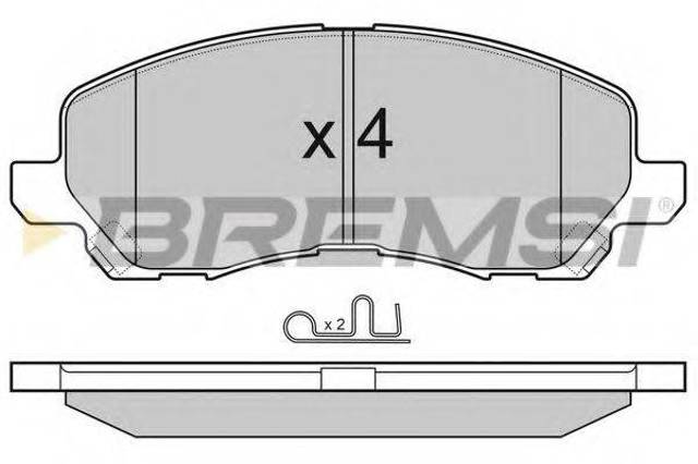 Колодки тормозные BP3080 BREMSI