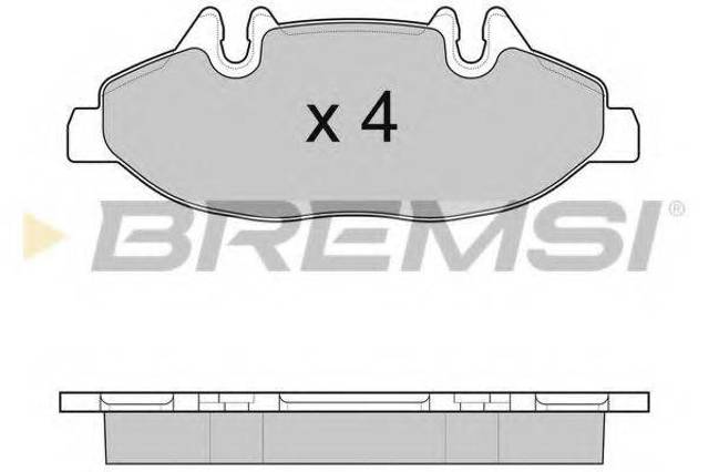 Колодки BP3100 BREMSI
