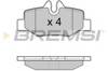 Колодки тормозные дисковые комплект BP3101 BREMSI