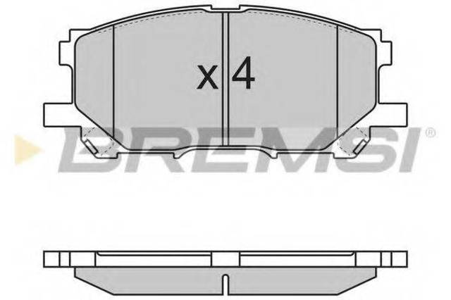 Колодки тормозные BP3168 BREMSI