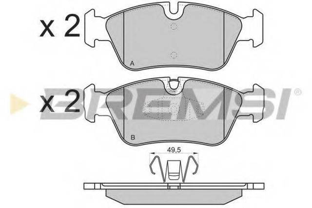 Колодки тормозные BP3193 BREMSI