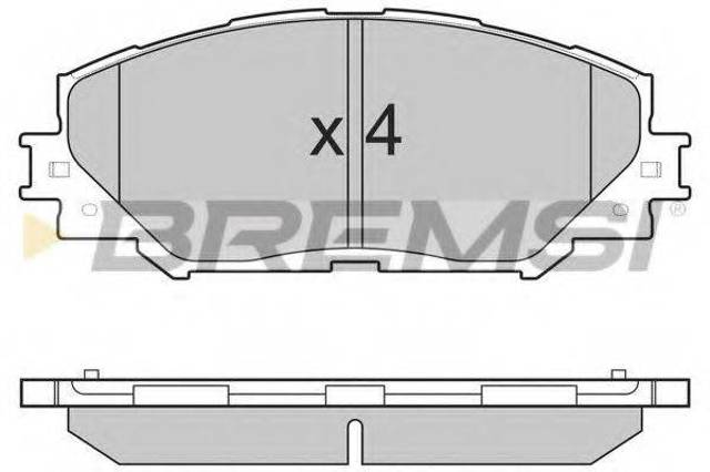 Колодки передние BP3251 BREMSI