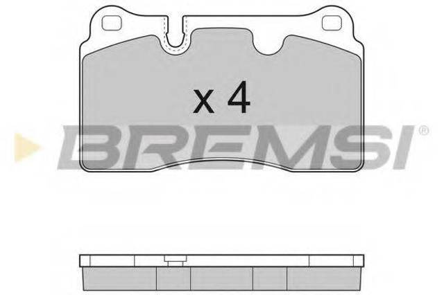 Передние тормозные колодки BP3289 BREMSI