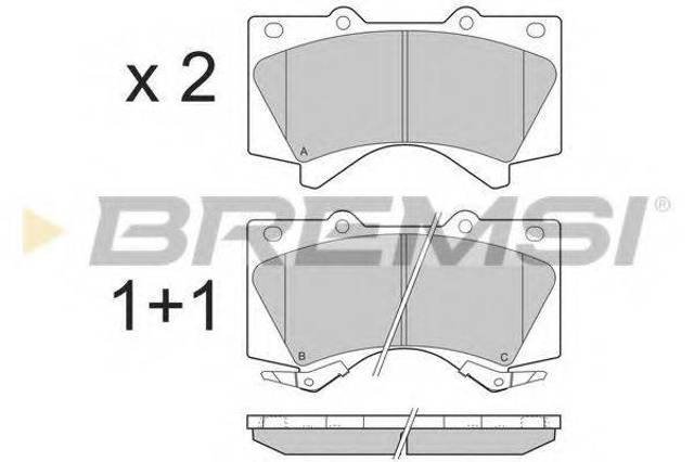 Колодки тормозные BP3381 BREMSI