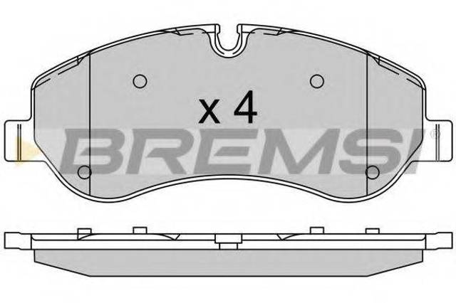 Колодки тормозные дисковые комплект BP3525 BREMSI