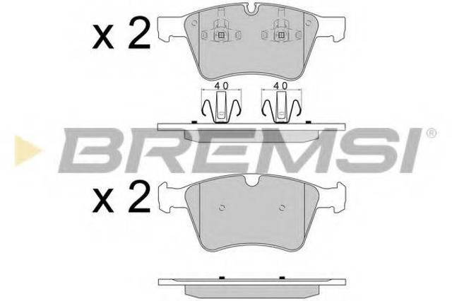 Колодки передние BP3590 BREMSI