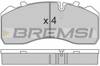 Колодки тормозные дисковые комплект BP7284 BREMSI