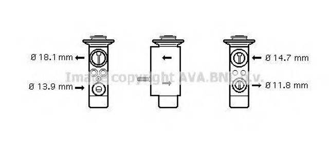 Клапан TRV, кондиционера BW1085 AVA