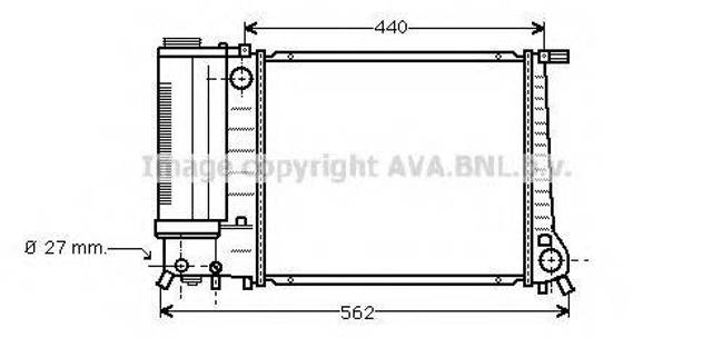 Радиатор охлаждения BW2081 AVA