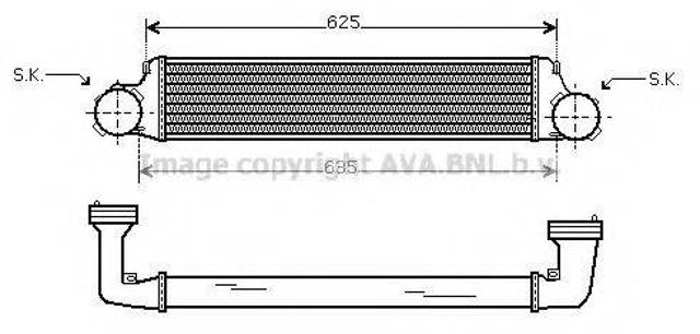 Интеркулер BW4280 AVA