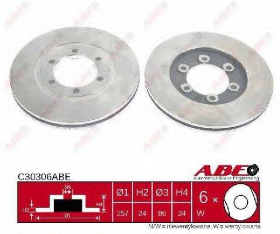 Диск тормозной передний C30306ABE ABE