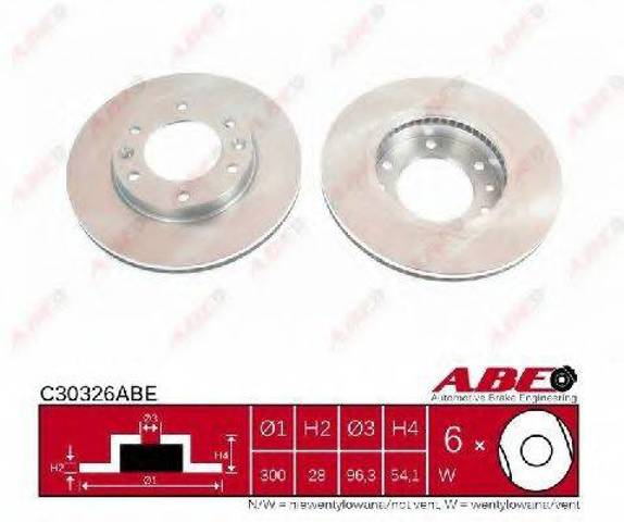 Диск тормозной передний C30326ABE ABE