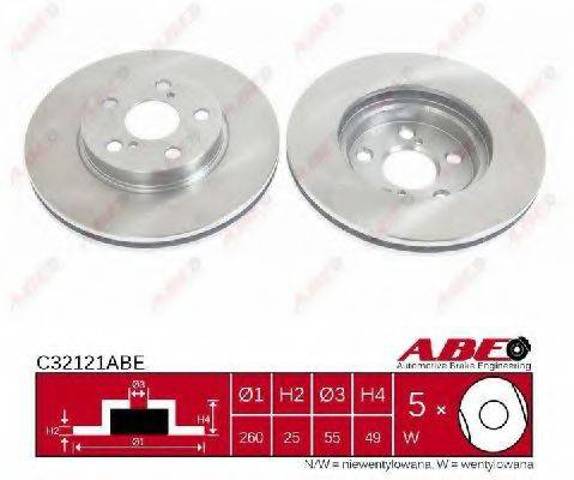 Диск тормозной передний C32121ABE ABE