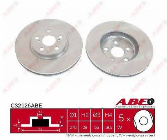 Передний тормозной диск C32126ABE ABE