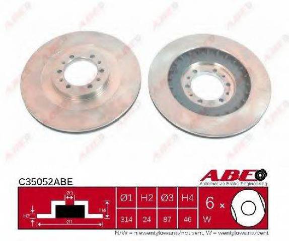 Диск тормозной передний C35052ABE ABE