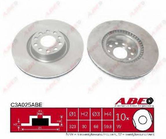Диск тормозной передний C3A025ABE ABE