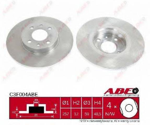 Диск тормозной передний C3F004ABE ABE