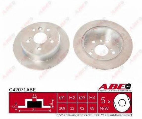 Тормозные диски C42071ABE ABE