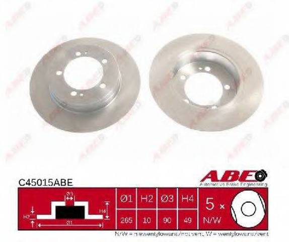 Тормозные диски C45015ABE ABE