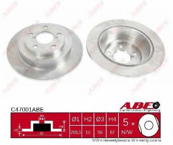 Тормозные диски C47001ABE ABE