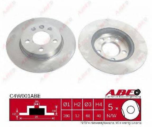 Тормозной диск C4W001ABE ABE