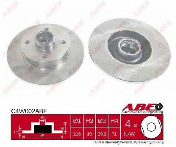 Задний тормозной диск C4W002ABE ABE