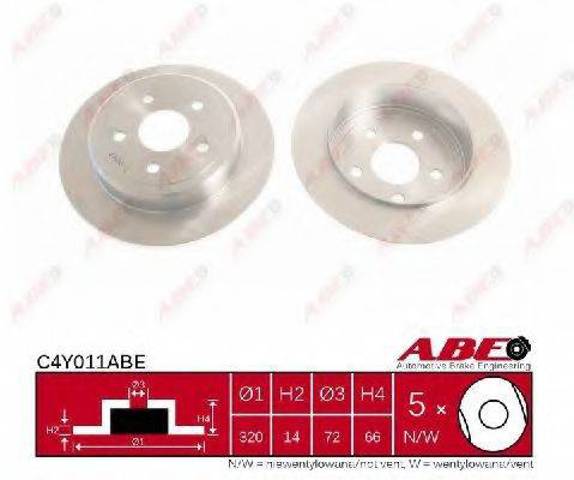 Задний дисковый тормоз C4Y011ABE ABE