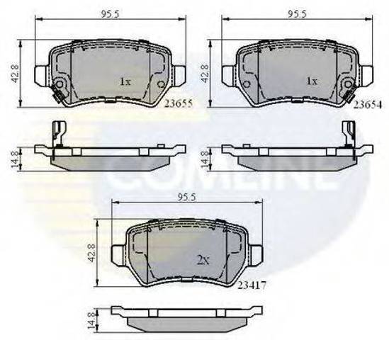 CBP31551 COMLINE Колодки тормозные задние дисковые купить в Кривой Рог