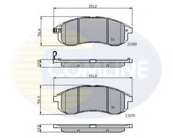 Тормозные колодки CBP31749 COMLINE