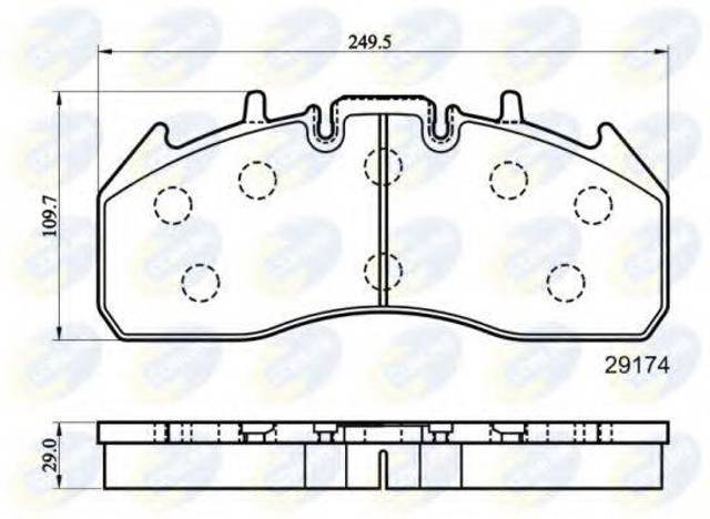 Колодки CBP9078MK COMLINE