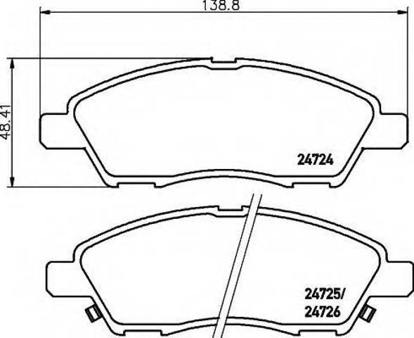 Колодки тормозные дисковые комплект D10601HL0B NISSAN