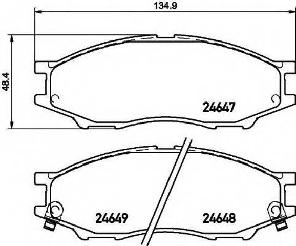 Колодки тормозные дисковые комплект D10606N091 NISSAN