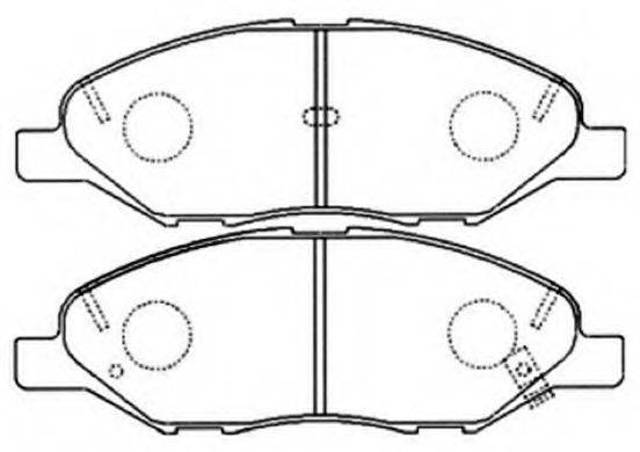 Колодки тормозные передние дисковые D1060EE32A NISSAN