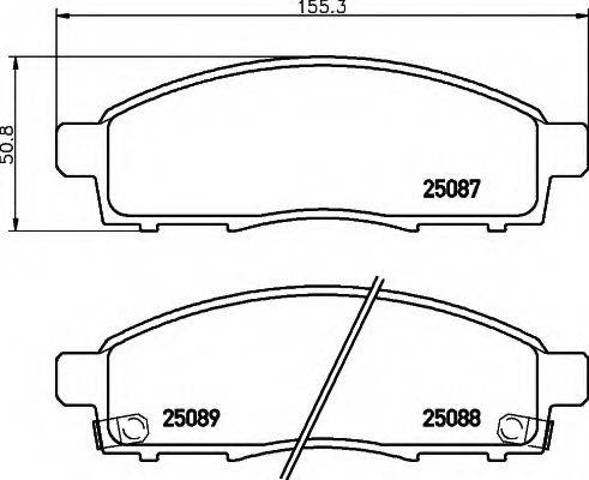 Тормозные колодки D1060JX50B NISSAN