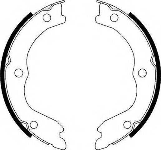 Колодки стояночного тормоза D40608H725 NISSAN