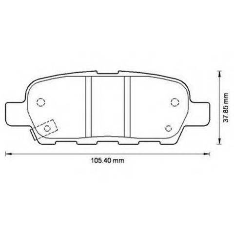 Колодки тормозные дисковые комплект D4M601BN0A NISSAN
