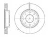 Диск тормозной передний D688910 WOKING