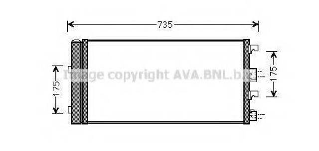 Конденсатор кондиционера DAA5004D AVA