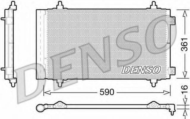 Трубопроводы и радиатор кондиционера DCN21018 DENSO
