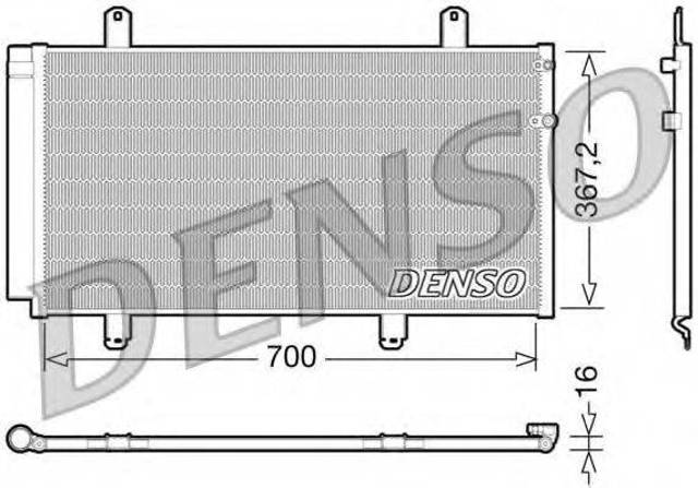 Конденсатор системы охлаждения DCN51004 DENSO