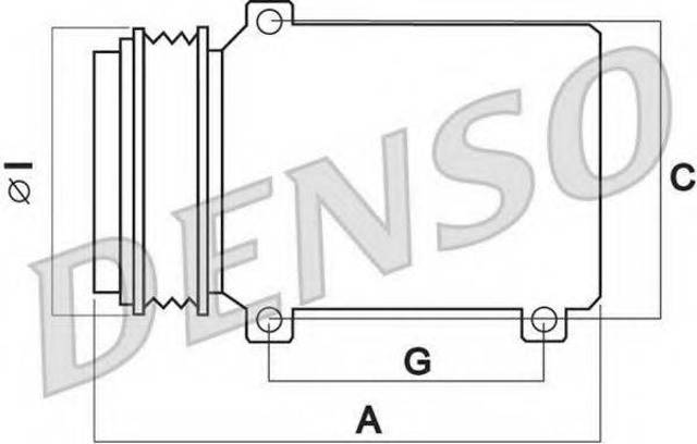 DCP02040 DENSO Компрессор кондиционера купить в Ровно