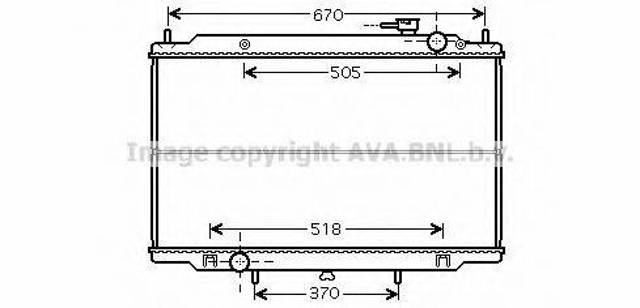 Радиатор водяной DN2266 AVA