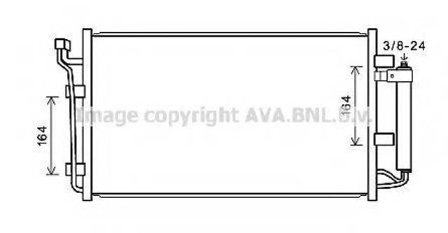 Конденсатор кондиционера DN5387D AVA