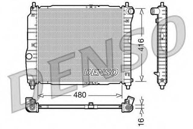 Радиатор охлаждения DRM15003 DENSO