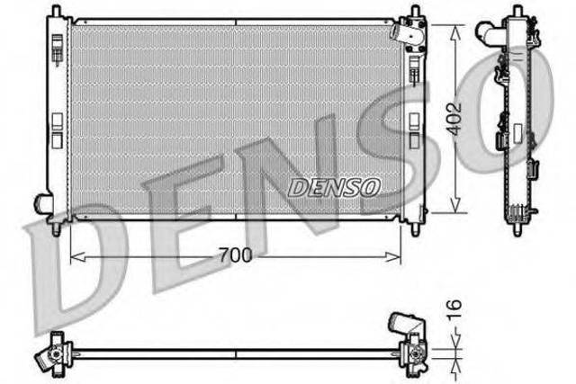 Радиатор охлаждения DRM45023 DENSO