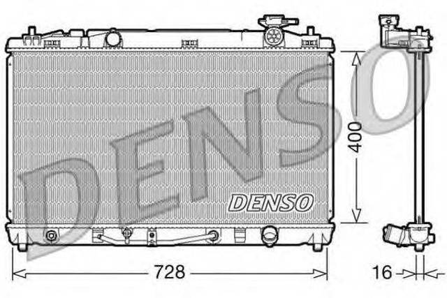 Радиатор охлаждения DRM50042 DENSO