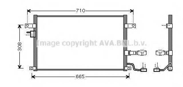 Радиатор кондиционера DW5056D AVA