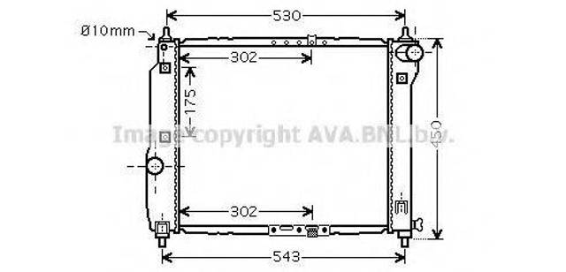 Радиатор DWA2066 AVA