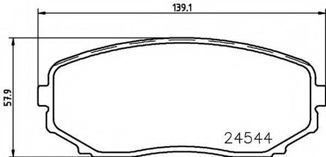 Тормозные колодки EHY53328ZB MAZDA